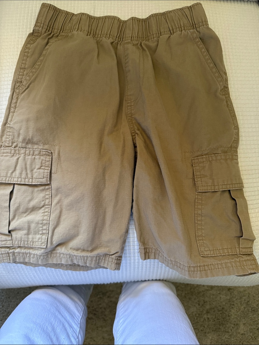 Place Kids' Tan Elastic-Waist Shorts